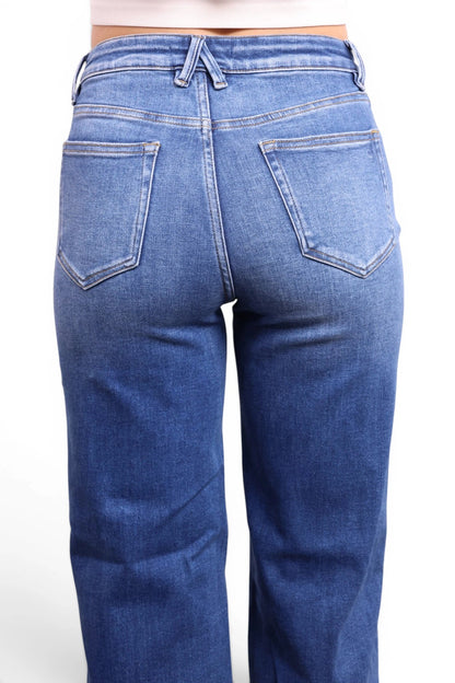 The Carson High-Rise Tummy Control Vintage Wide Leg Jeans