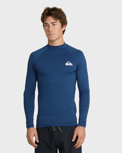 Everyday UPF 50 Long Sleeve Rashguard - Monaco Blue Heather