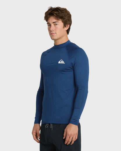 Everyday UPF 50 Long Sleeve Rashguard - Monaco Blue Heather