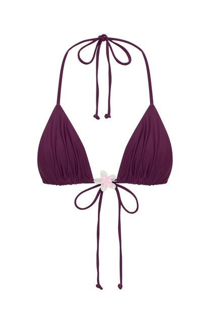 Frangipani Isle Bikini Top Plum