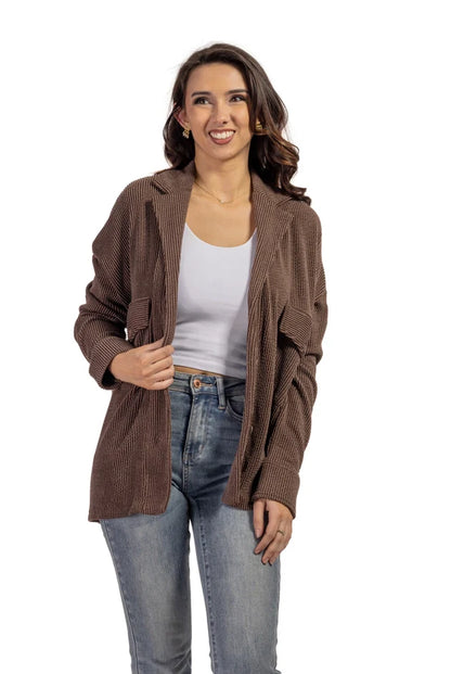Women's Slouchy Ribbed Shacket
