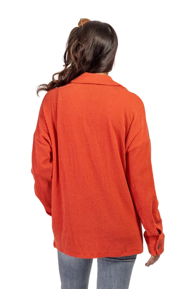 Women's Slouchy Ribbed Shacket