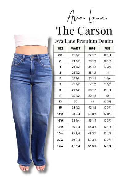 The Carson High-Rise Tummy Control Vintage Wide Leg Jeans