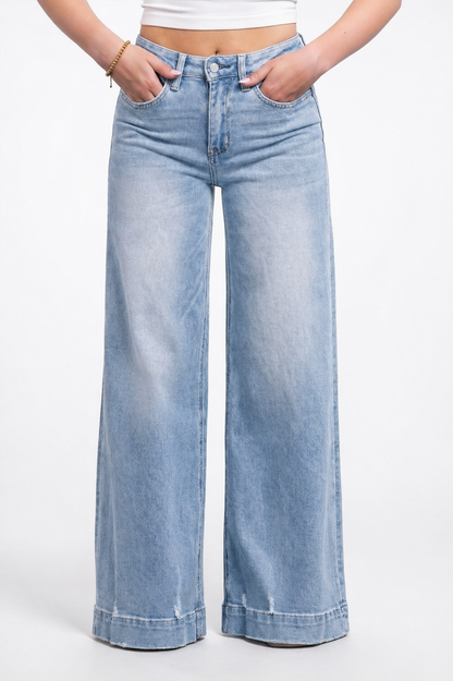 The Adrian High-Rise Wide Leg Denim - Three Inseams