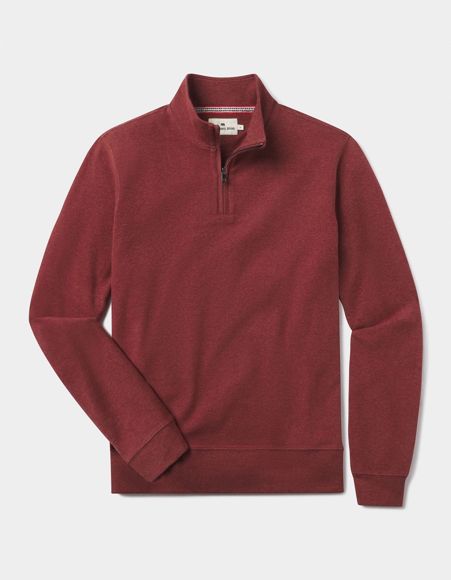 Puremeso Weekend Quarter Zip in Redwood