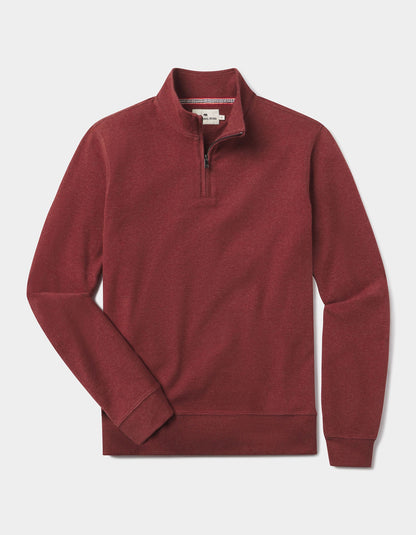 Puremeso Weekend Quarter Zip in Redwood
