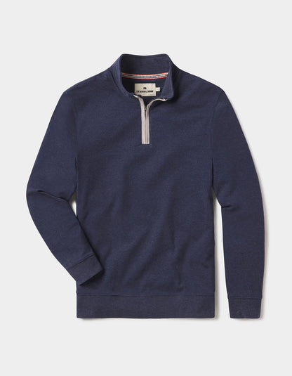 Puremeso Weekend Quarter Zip in Normal Navy