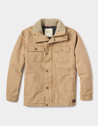 Canvas Chore Coat in Camel