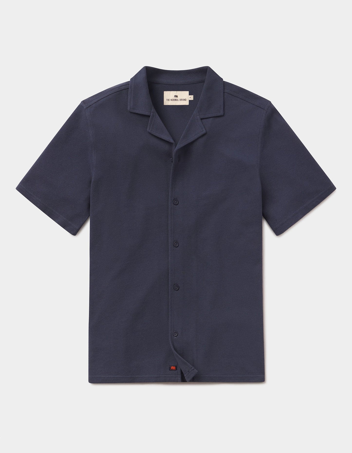 Cotton Pique Camp Shirt