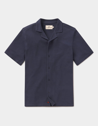 Cotton Pique Camp Shirt