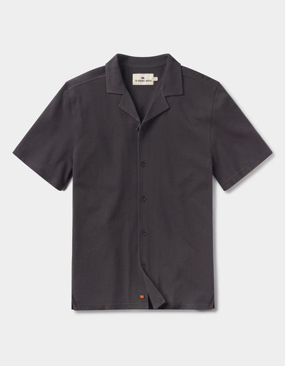 Cotton Pique Camp Shirt