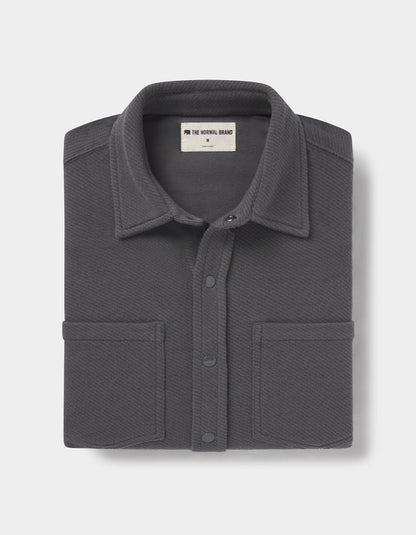 Loop Terry Button Up in Shadow