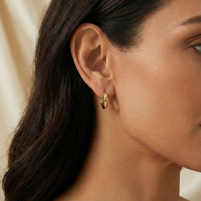 ALB Custom Gold Mini Huggie Hoop Earrings