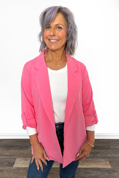 Women's Relaxed Open Front Blazer