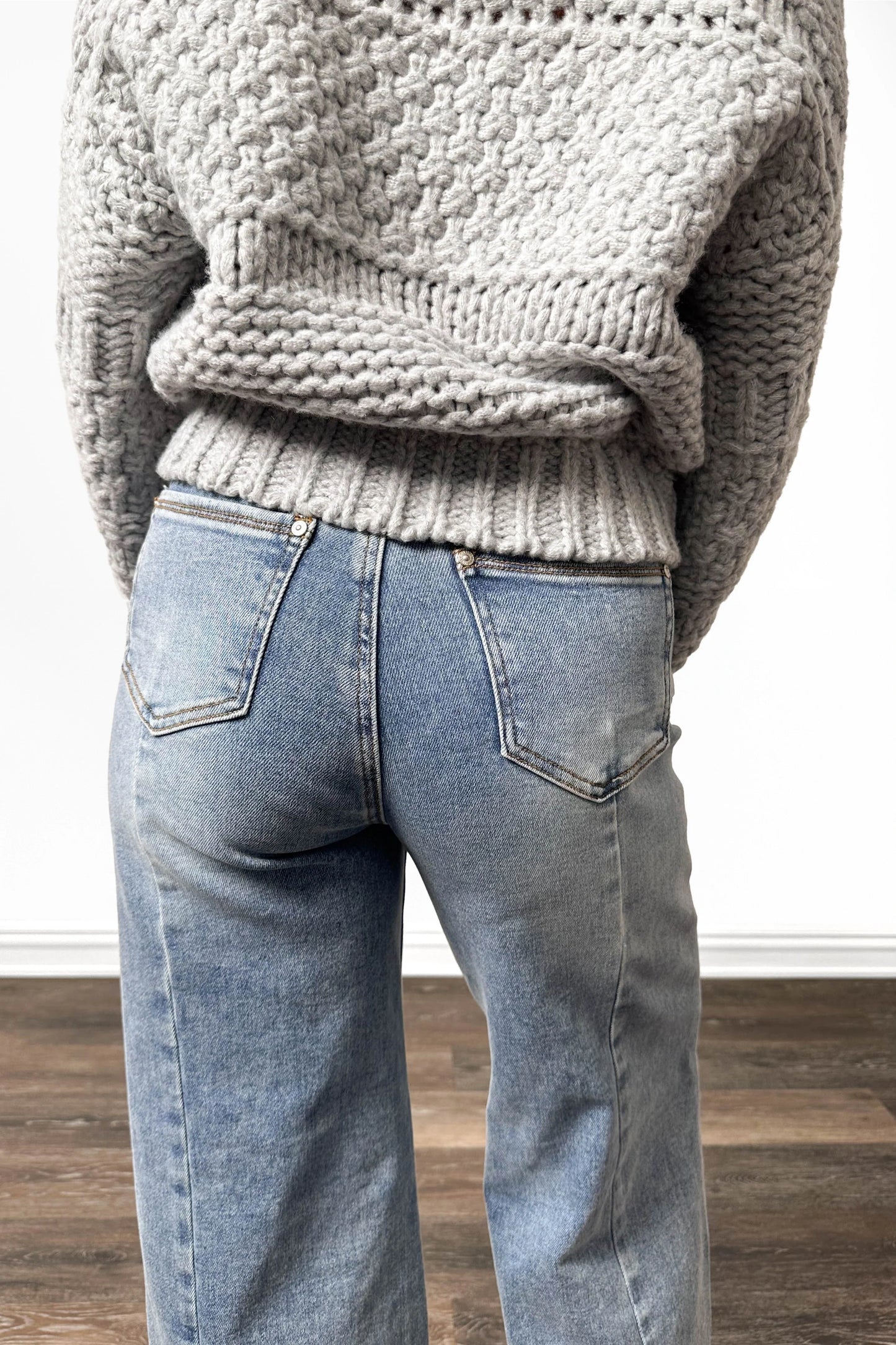 The Sandra High-Rise Tummy Control Wide Leg Denim