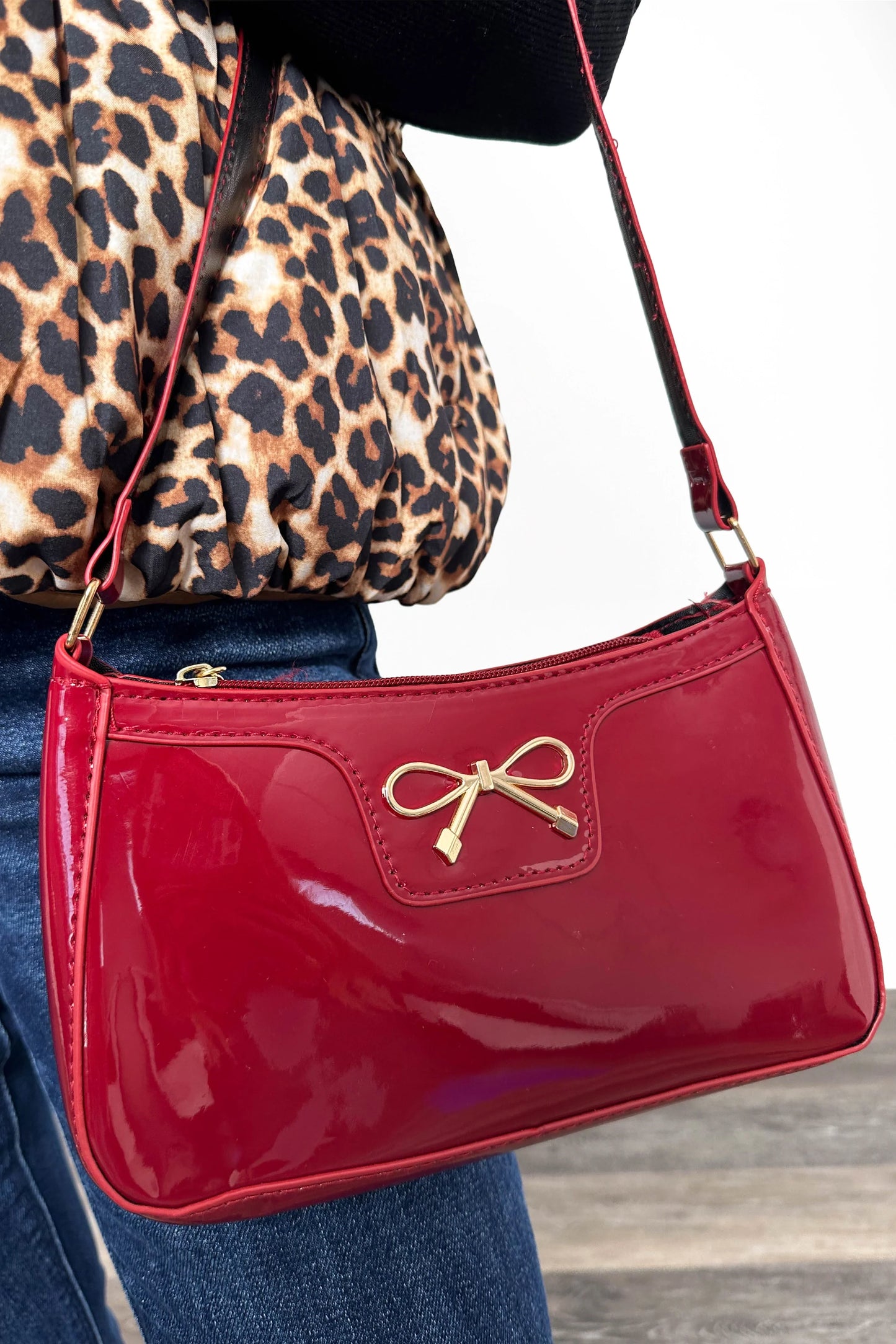 ALB Custom Faux Patent Leather Handbag