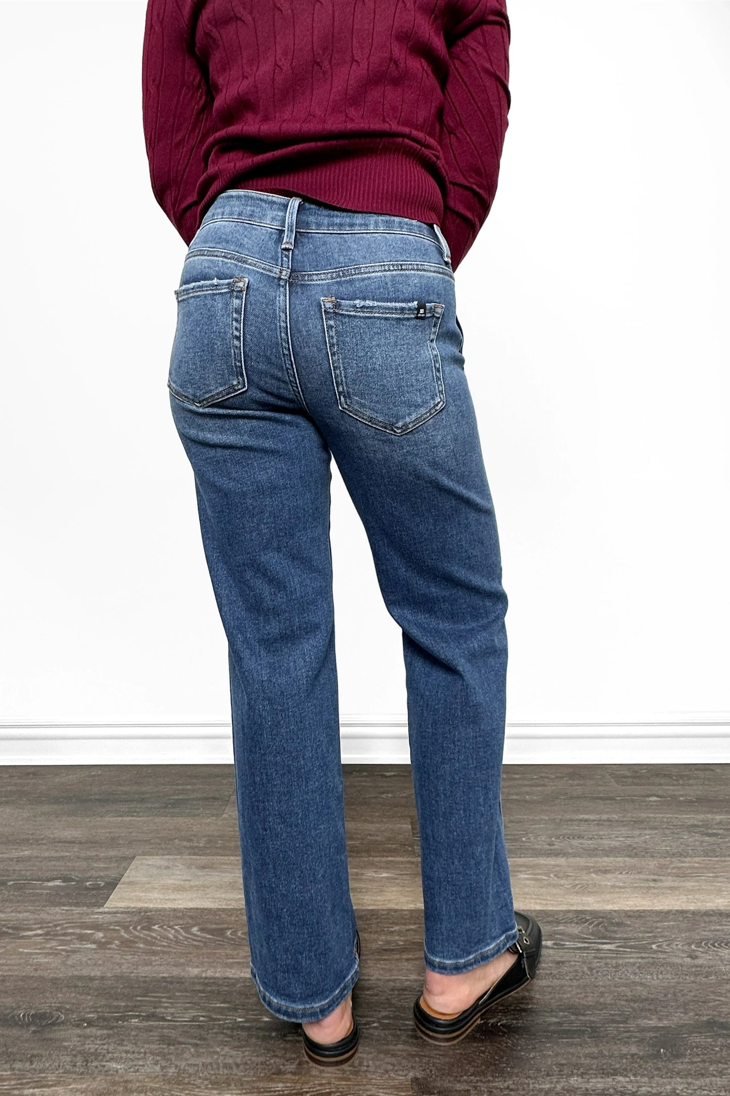 The Sasha High-Rise Ankle Straight Denim