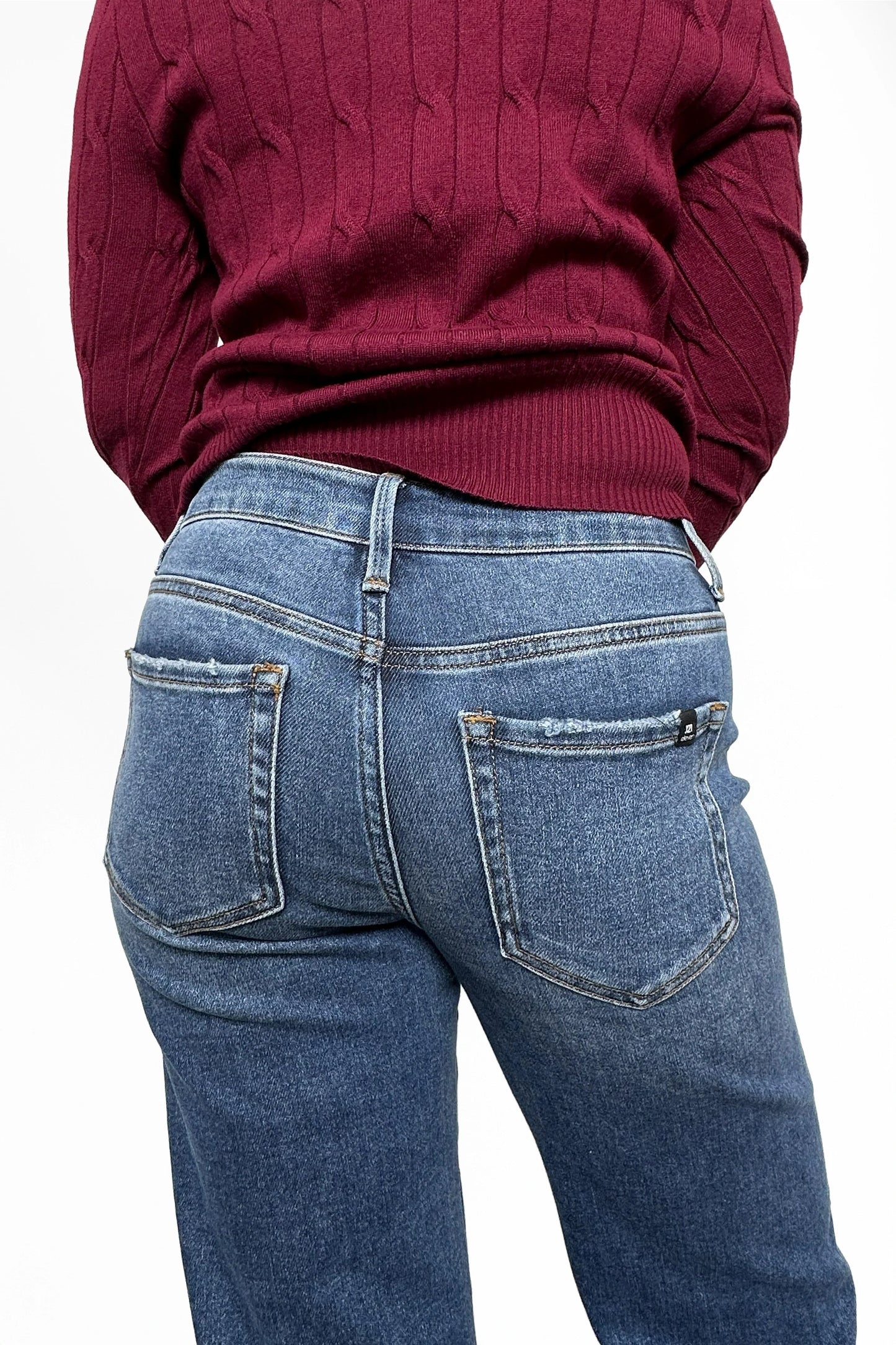The Sasha High-Rise Ankle Straight Denim