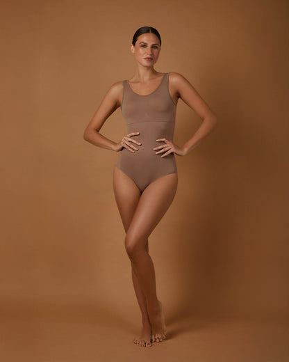 LAYER ZERO SEAMLESS SHAPING NYLON BODYSUIT