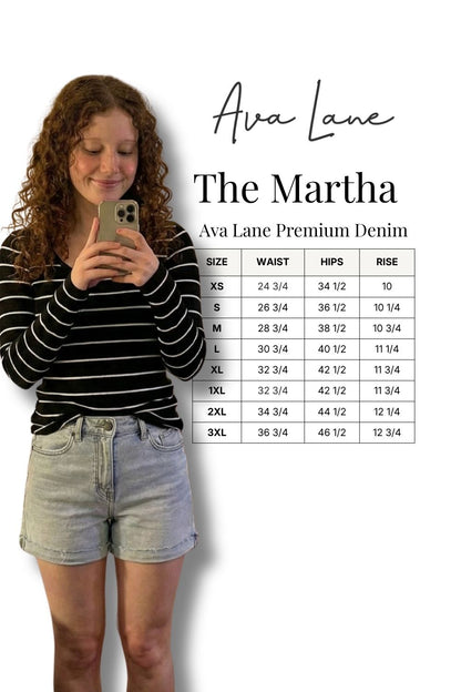 The Martha High-Rise Tummy Control Denim Shorts - Two Inseams