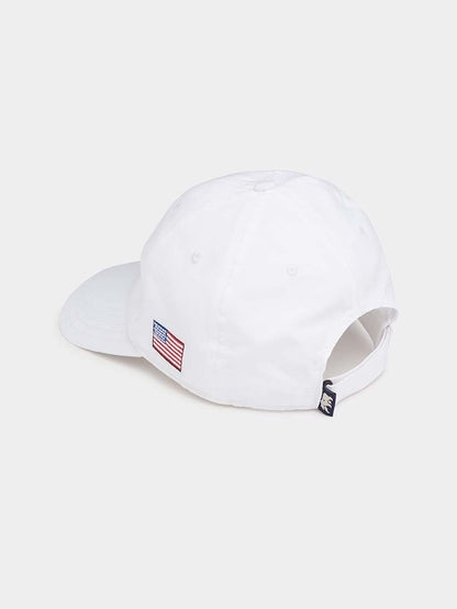 Patriotic Performance Cap in White