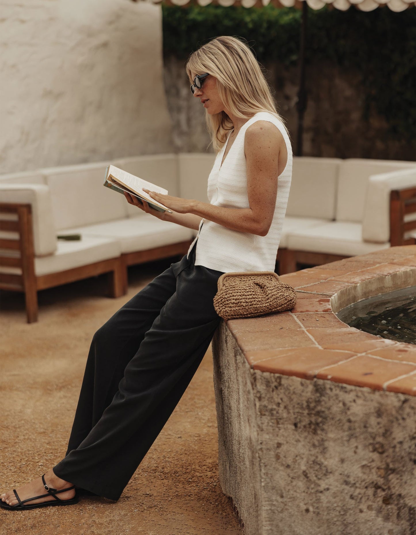 Sueded Costa Drawcord Pant