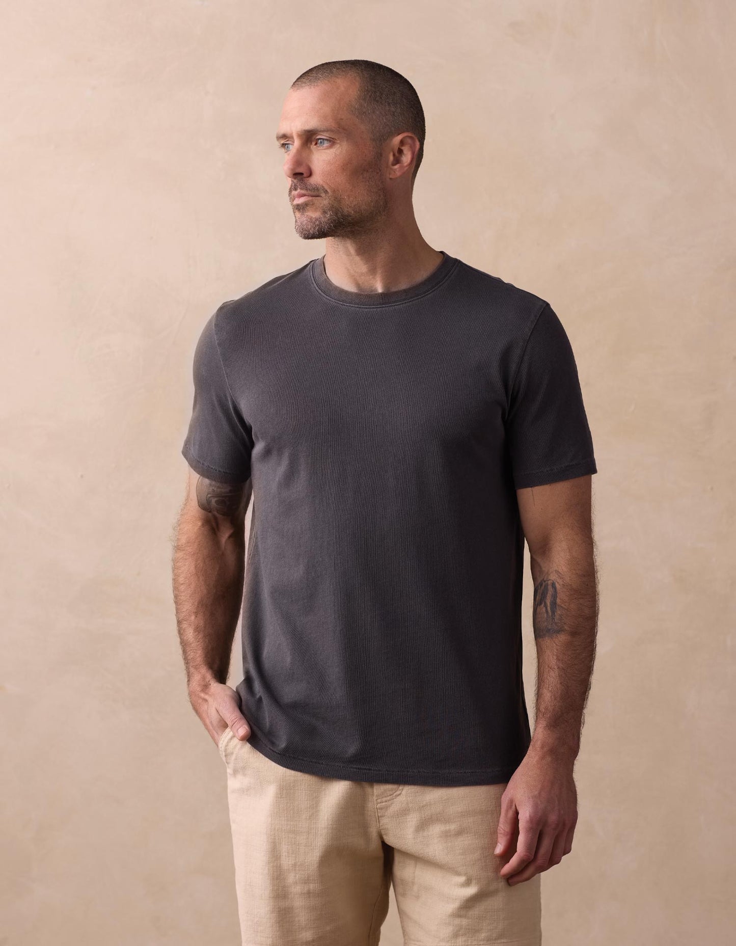 Normal Jersey Classic Tee in Shadow