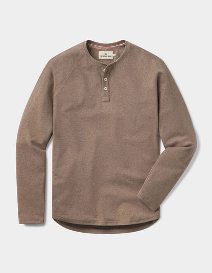 Puremeso Everyday Henley in Taupe