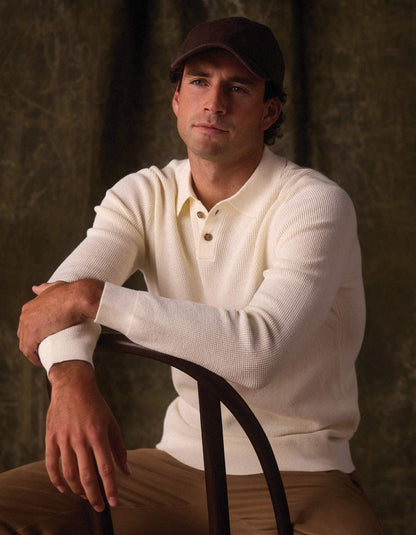 Robles Knit Waffle Stitch Polo