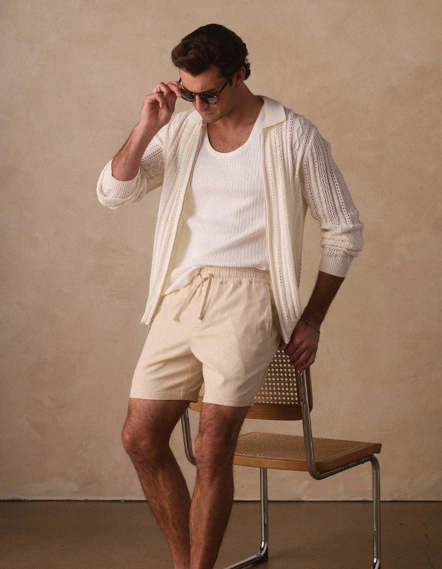 Texstretch Summer Short in Light Khaki