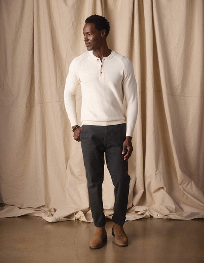 COOLMAX® Textured Sweater Henley