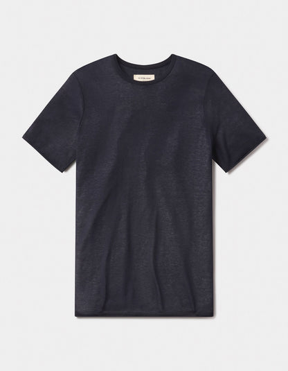 Summer Linen-Blend Knit Tee