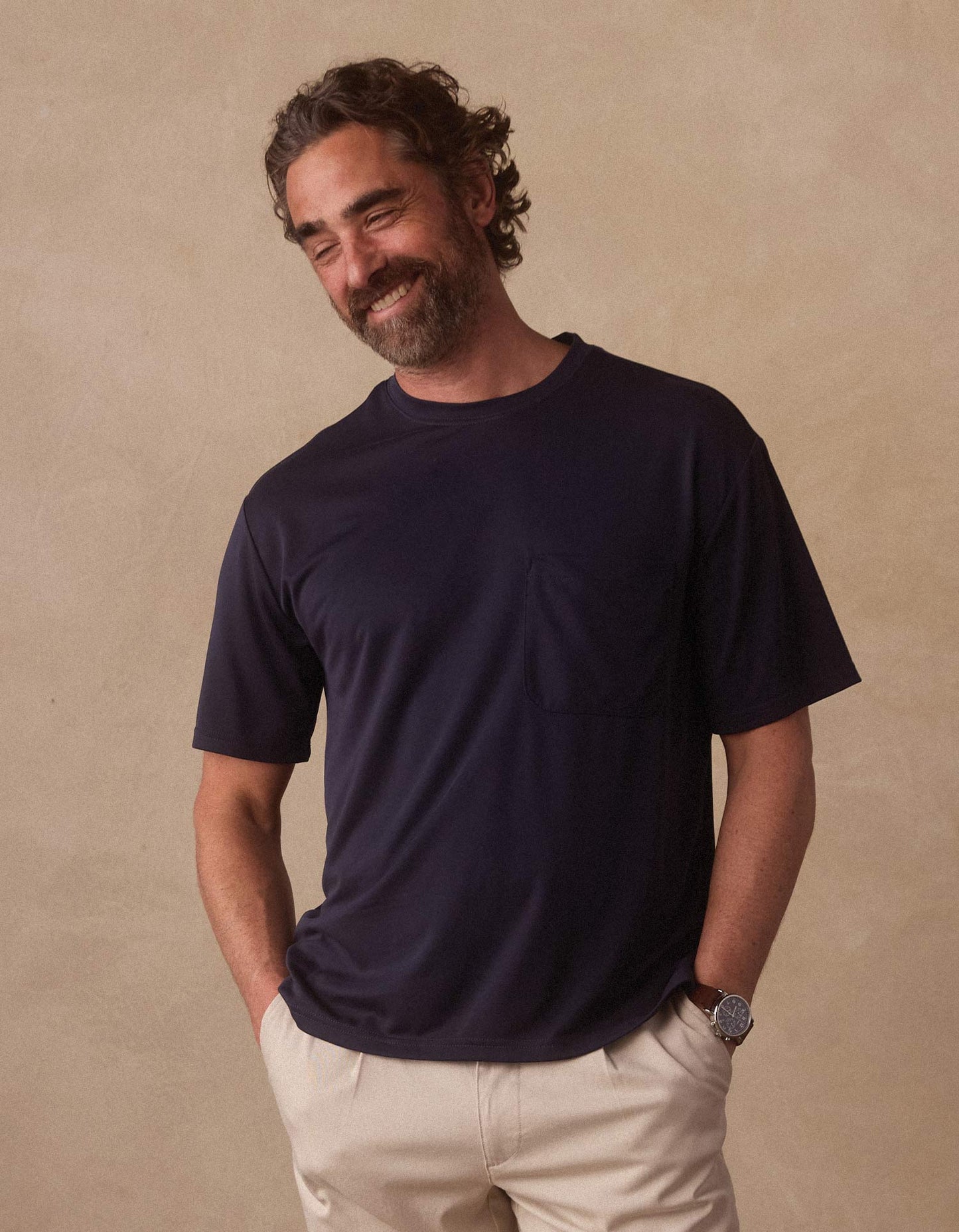 Laidback Tee in Navy