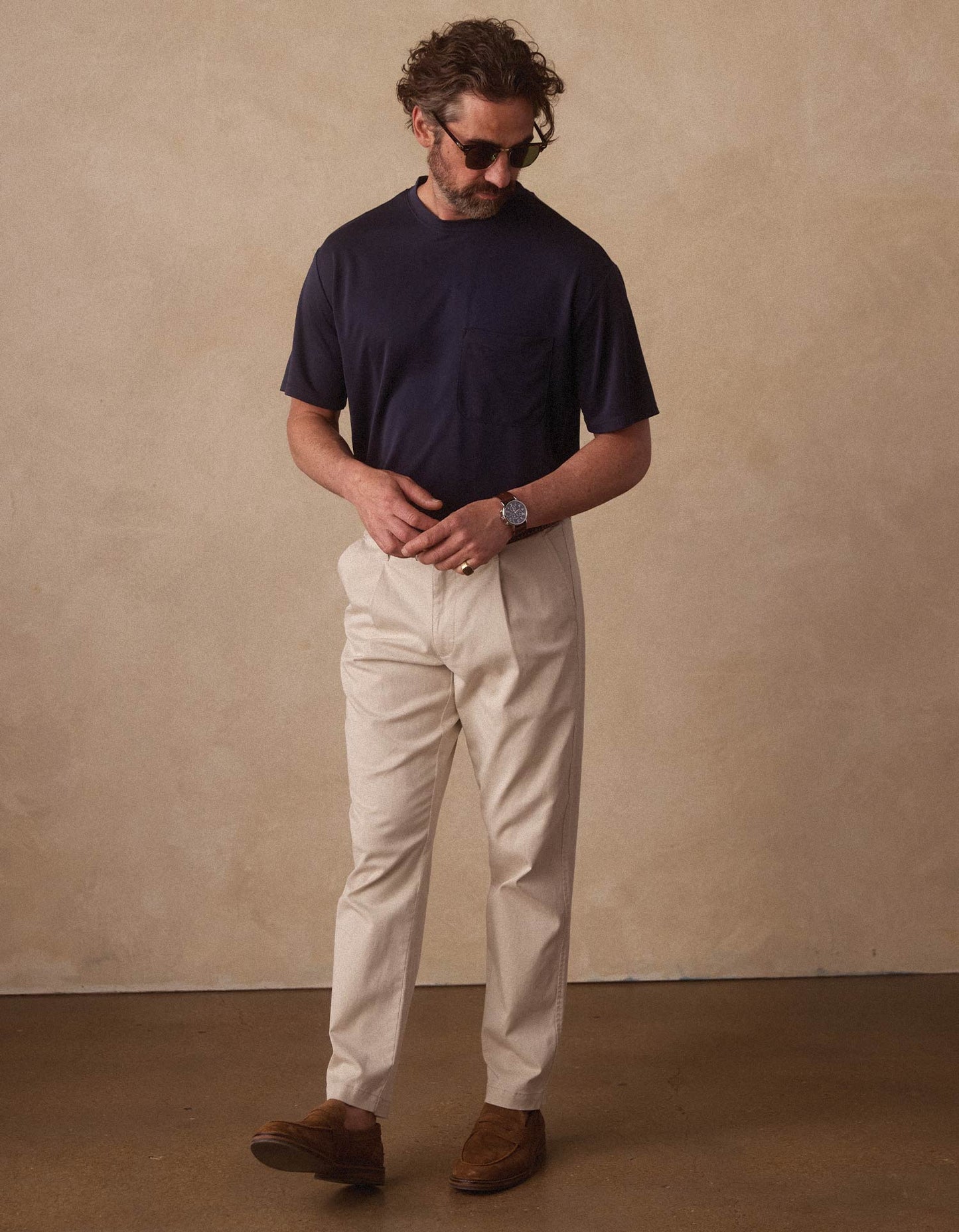 Comfortech Twill Pant in Stone