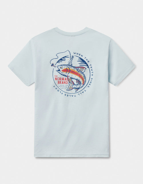 The Catch Tee in Ice Blue