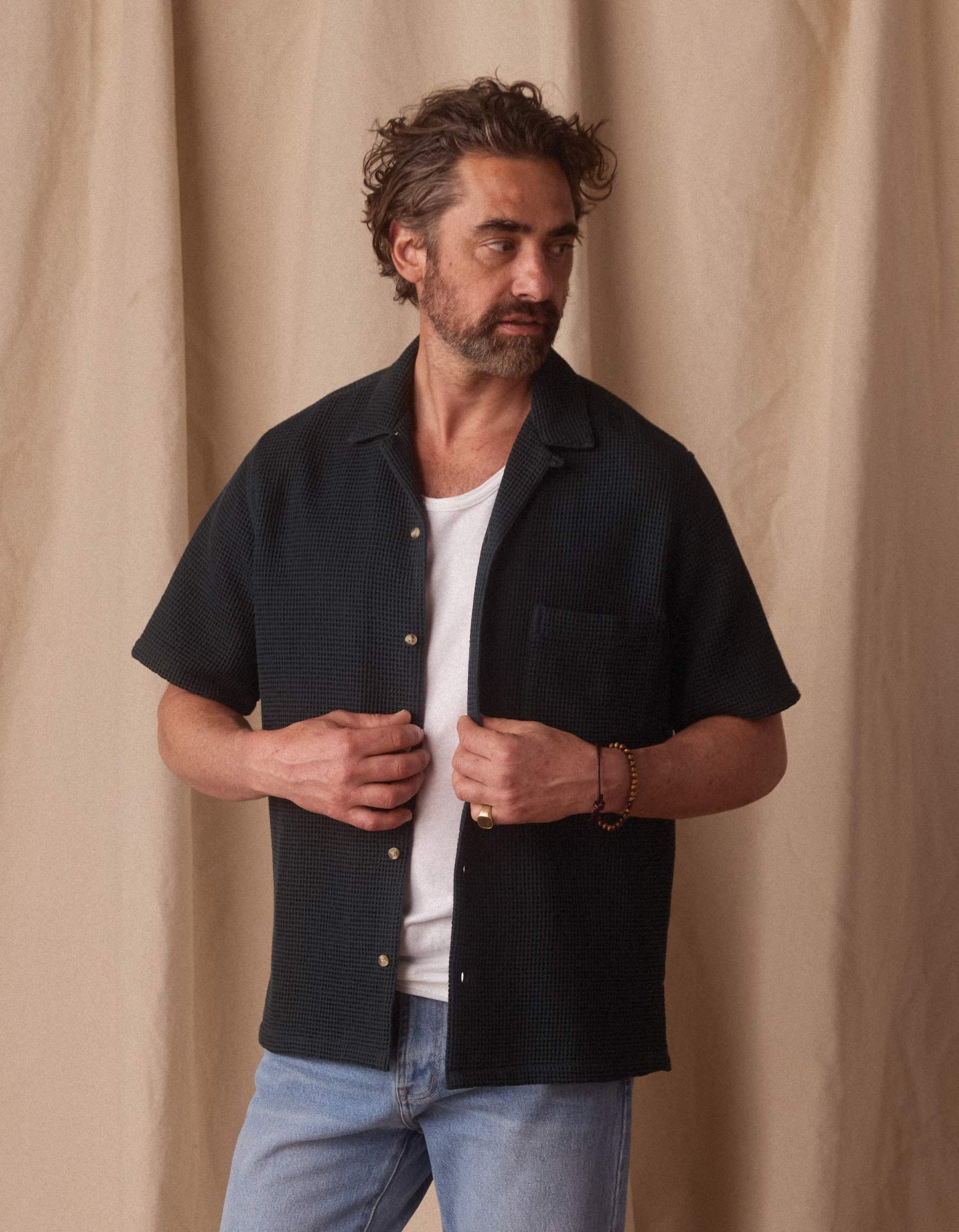 Freshwater Resort Shirt in Tunica Dark Oasis