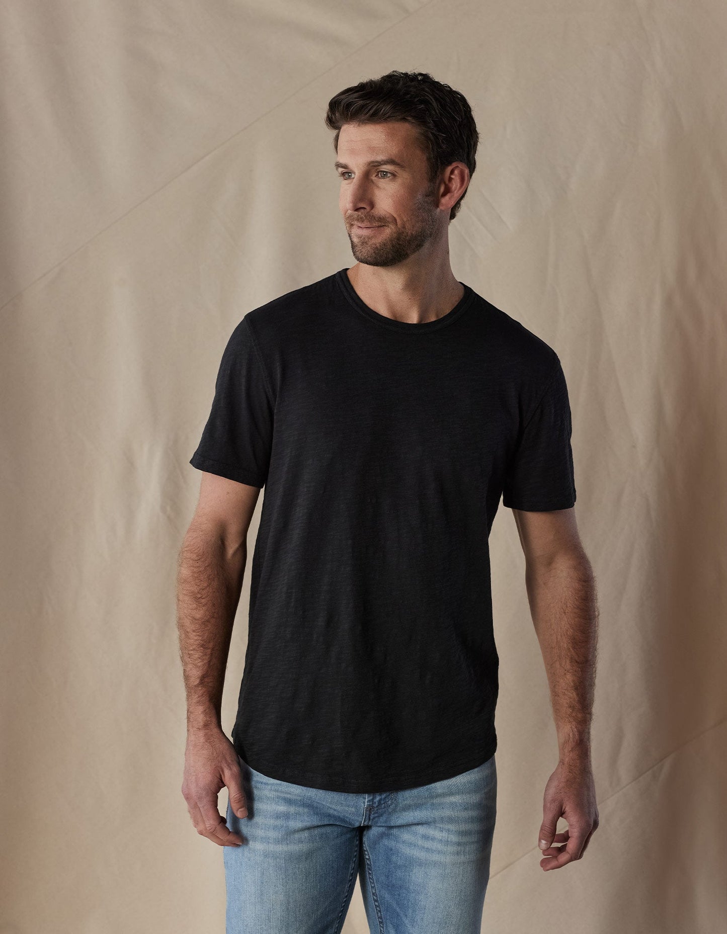 Vintage Slub Perfect Tee in Black