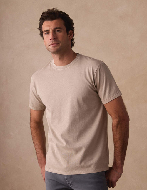 Normal Jersey Classic Tee in Pumice
