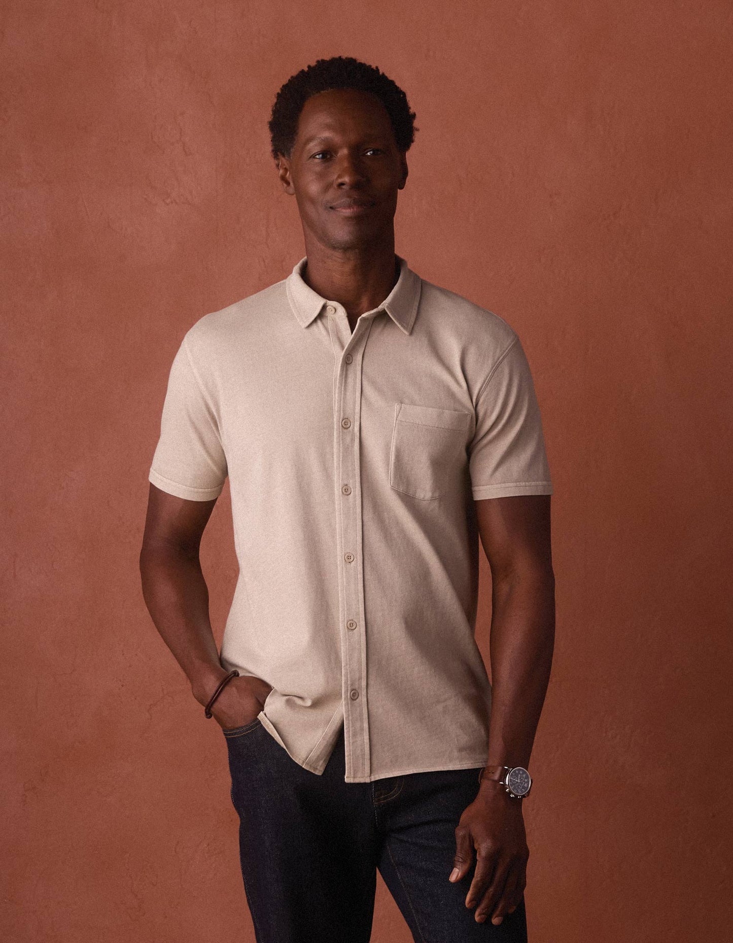 Normal Jersey Button Up