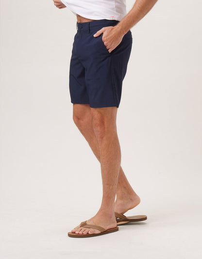 Hybrid Short in Navy