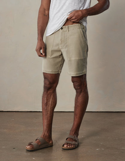 Comfort Terry Utility Short in Sand Dune
