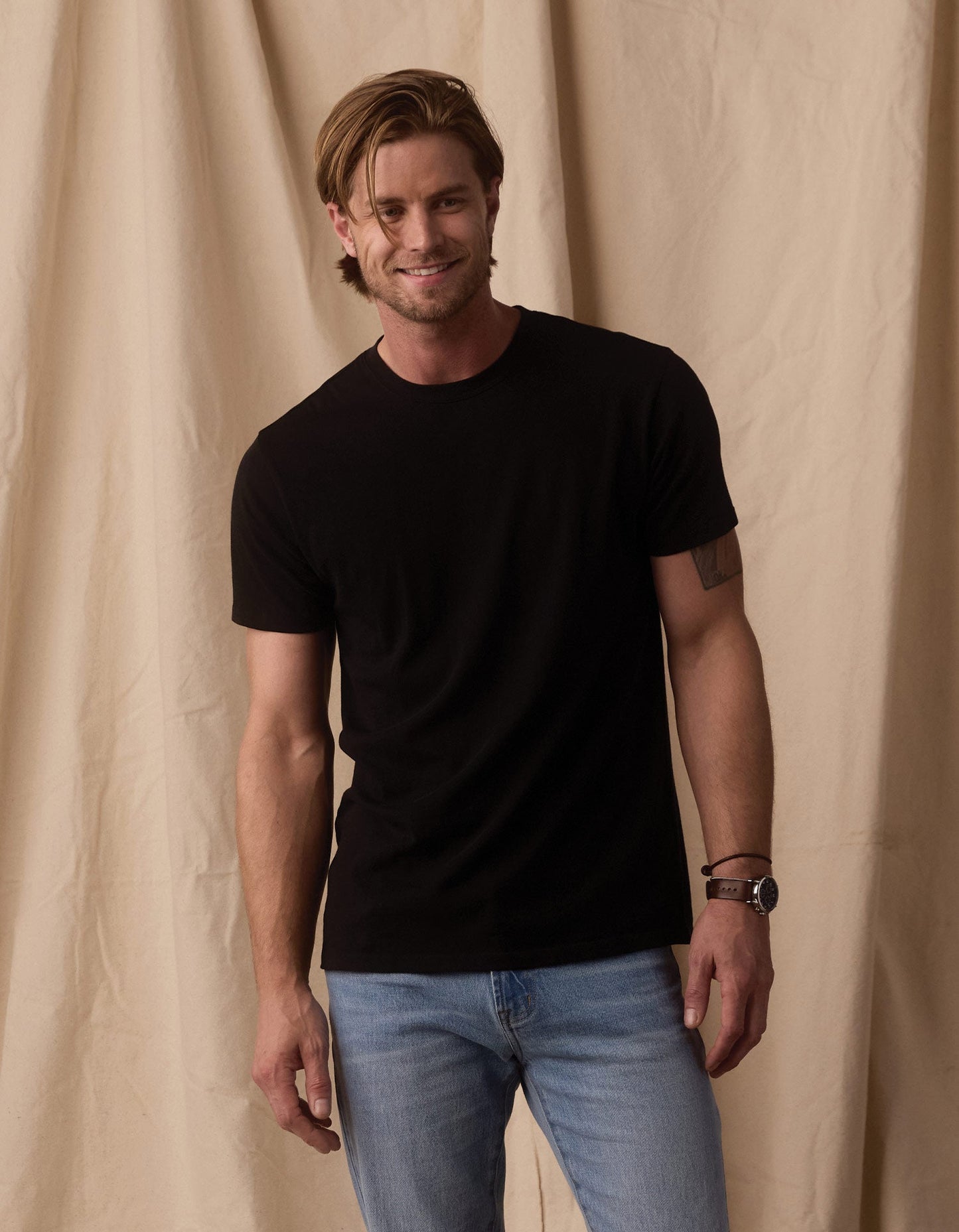 Normal Jersey Classic Tee in Black