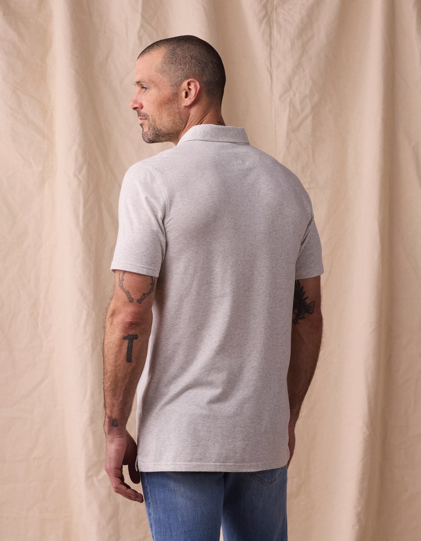 Active Puremeso Everyday Polo in Stone