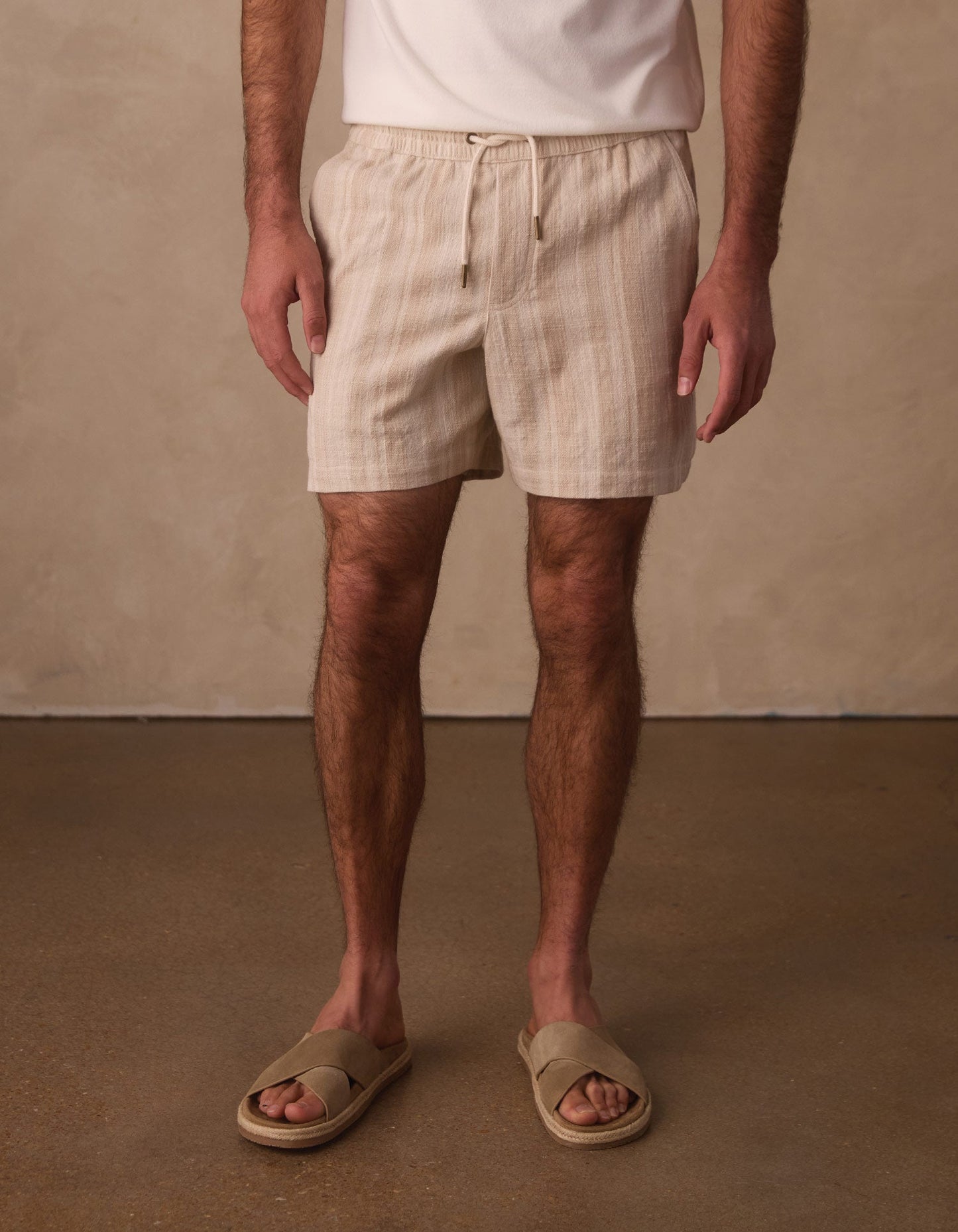 Freshwater Short in Sandstone Stripe