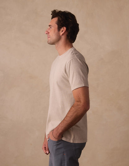 Normal Jersey Classic Tee in Pumice