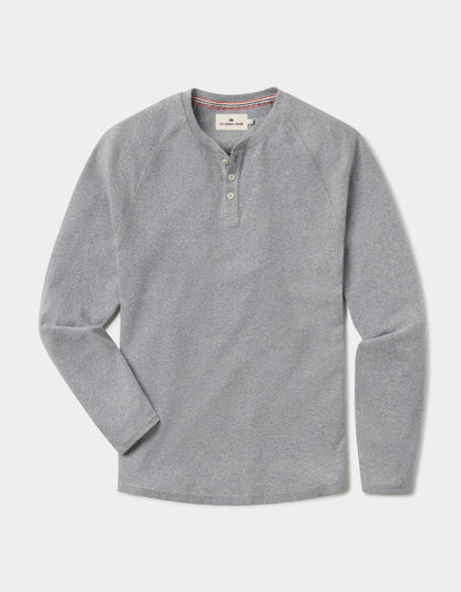 Puremeso Everyday Henley in Athletic Grey