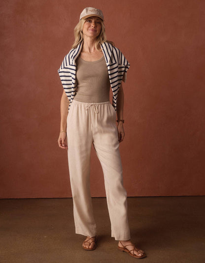 Sueded Costa Drawcord Pant