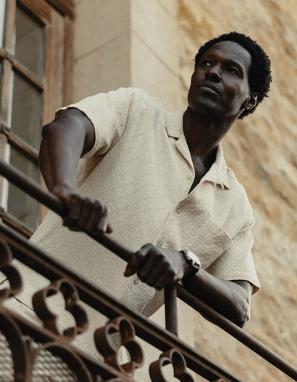 Freshwater Resort Shirt in Motivo Chalk