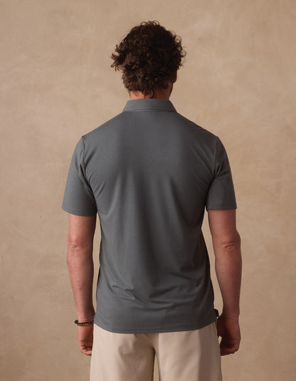 LuxeJersey Polo in Mediterranean Green