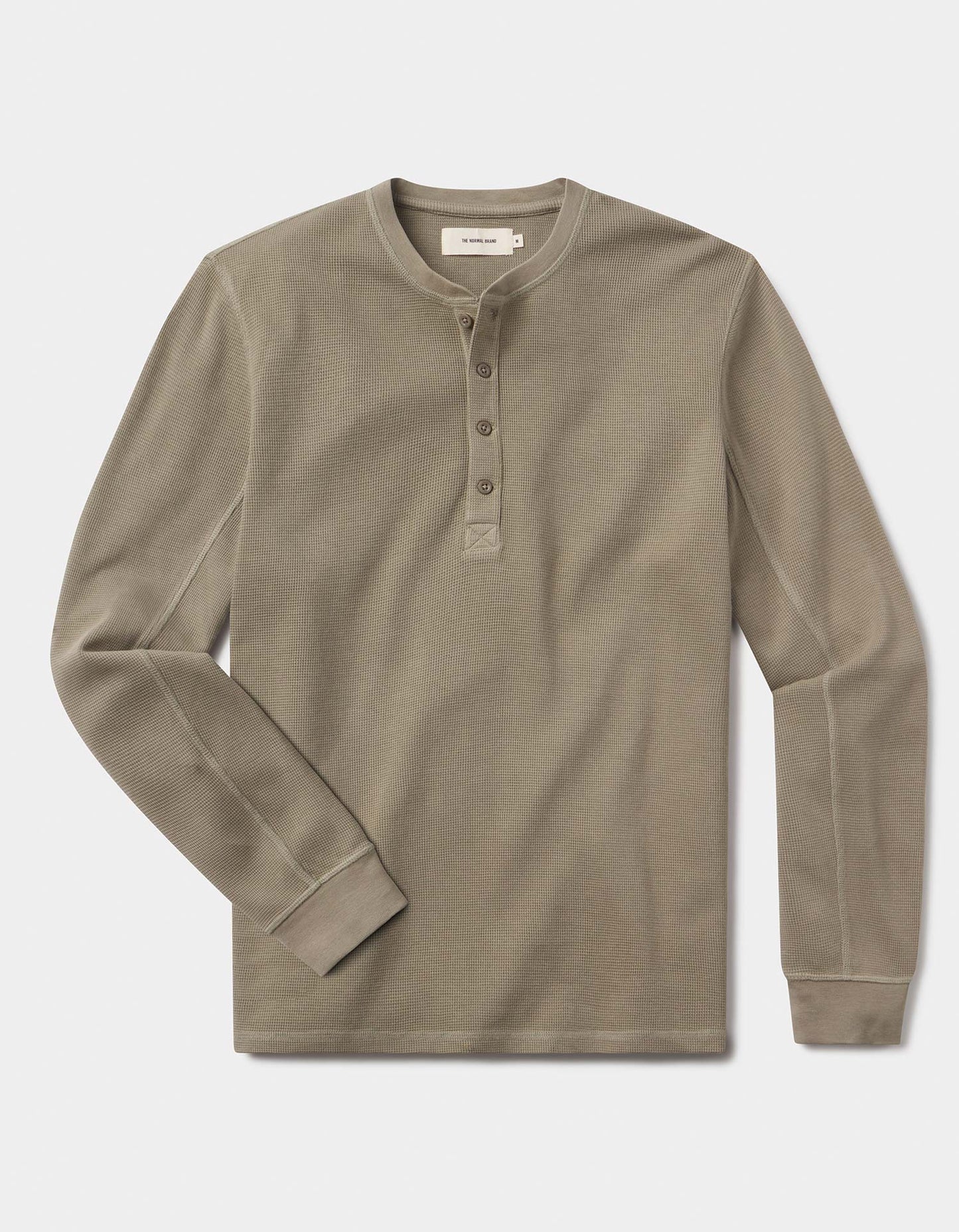 Vintage Thermal Mountain Henley in Moss
